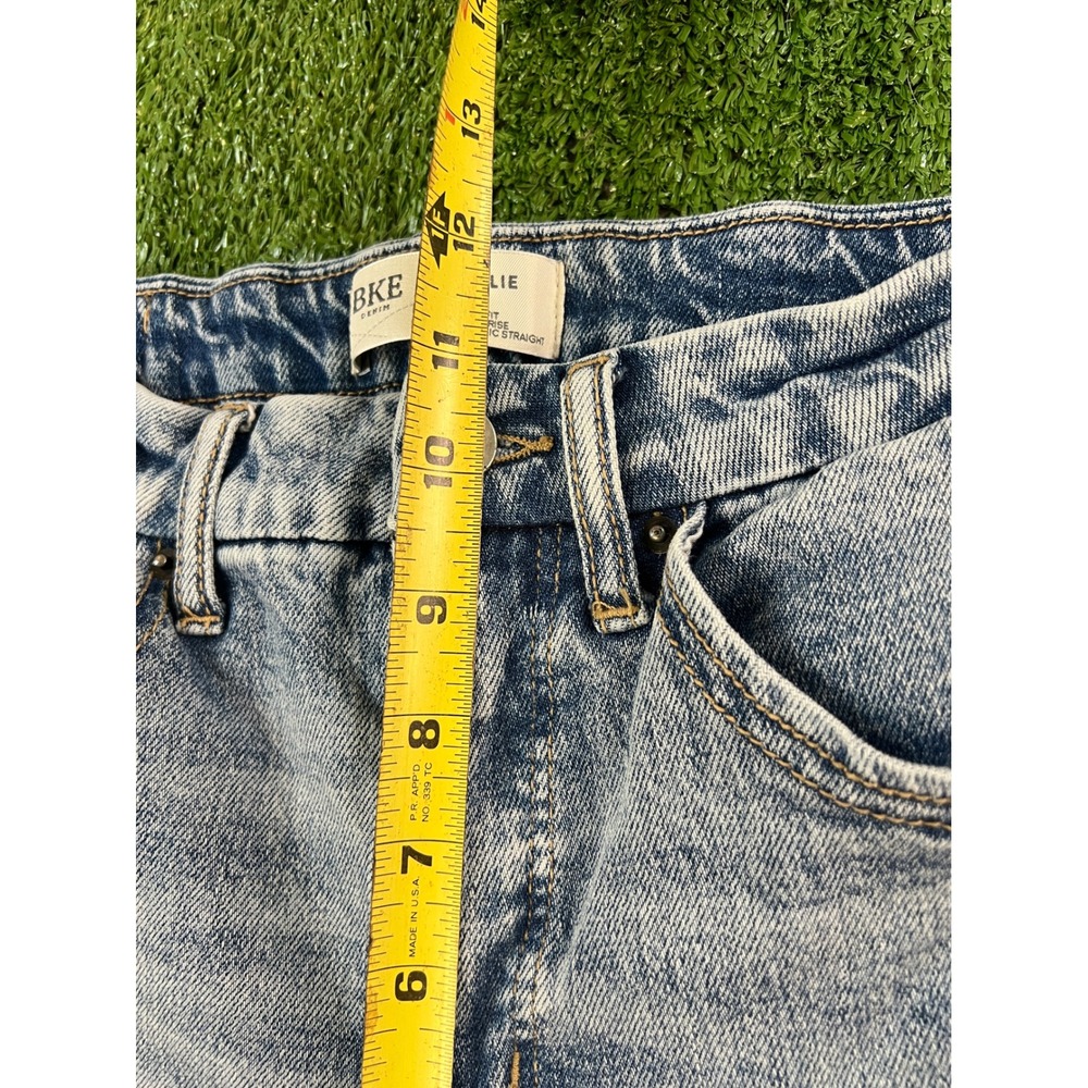 BKE Billie Slim Fit High Rise Classic Straight Leg Light Wash Jeans 28x34 - Picture 3 of 7